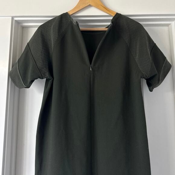 Vince Short Sleeve Shift Dress Women’s Small Olive Green - Picture 6 of 9